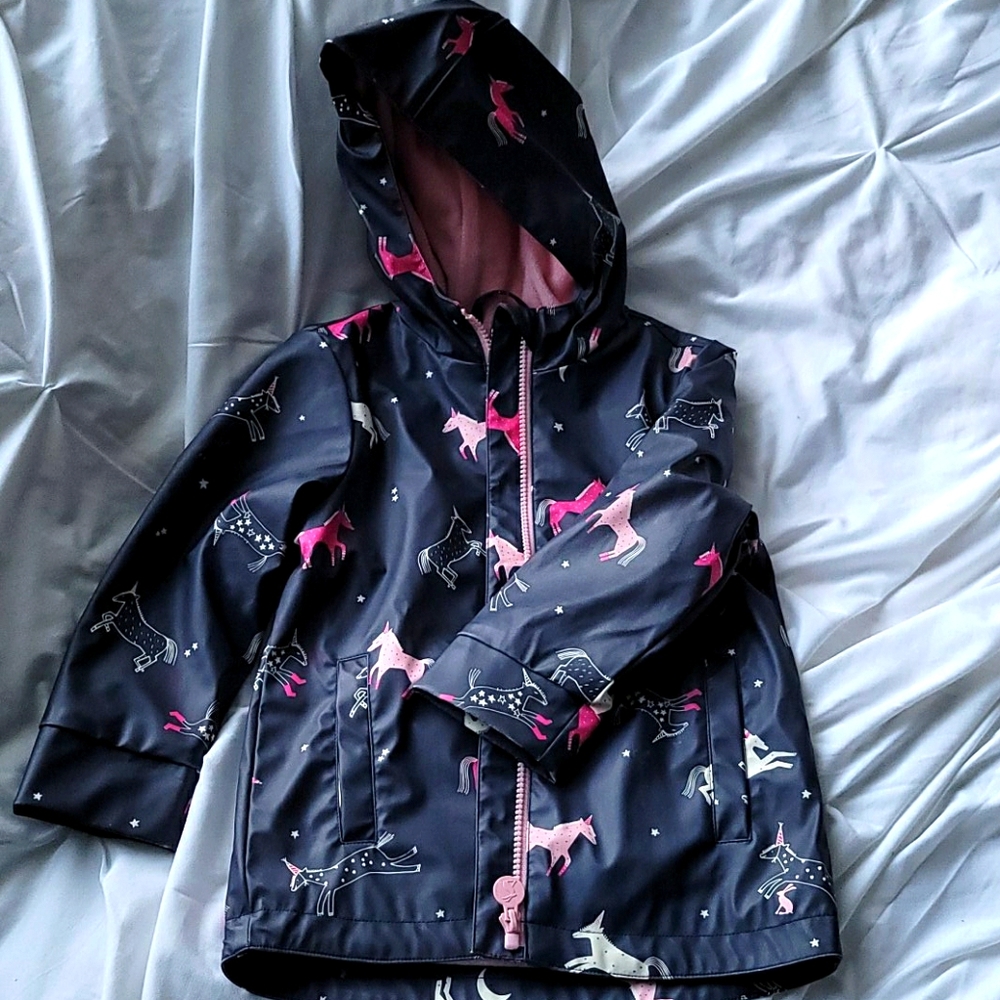Joules Radiance Unicorn Waterproof Coat 5Y
